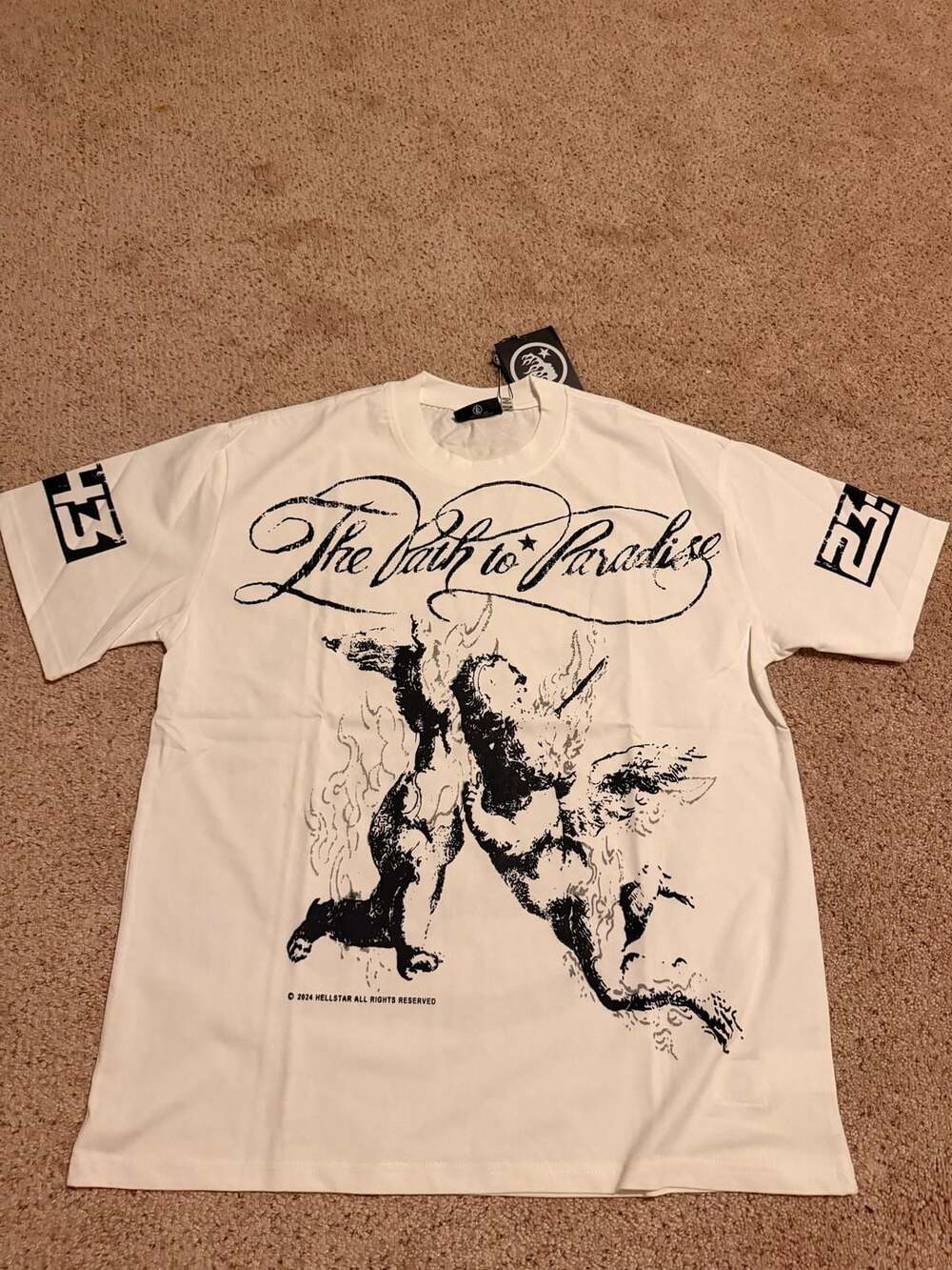 Hellstar The Path To Paradise Graphic T-Shirt White